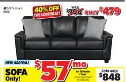 Surplus Furniture Brynn Black Sofa offer