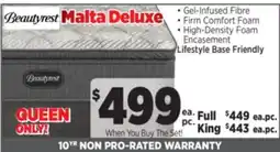 Surplus Furniture Malta Deluxe Queen Mattress Set offer