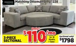 Surplus Furniture Brandon Grey 3Pc Sectional offer