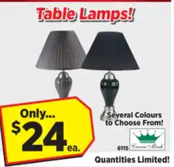 Surplus Furniture Porcelain/Brushed Nickel Table Lamps offer