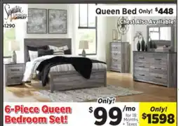 Surplus Furniture Bronyan Grey 6-Piece Queen Bedroom Set offer
