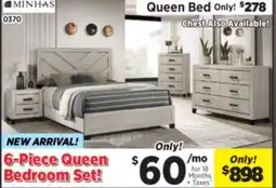 Surplus Furniture Bradley Dusty Grey Oak 6-Piece Queen Bedroom Set offer