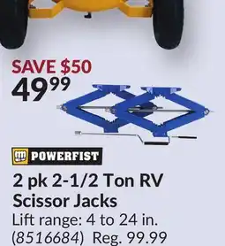 Princess Auto 2 pk 2-1/2 Ton RV Scissor Jacks offer