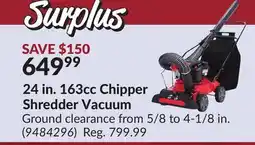Princess Auto 24 in. 163cc Chipper Shredder Vacuum offer