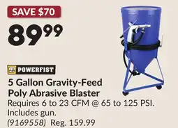 Princess Auto 5 Gallon Gravity-Feed Poly Abrasive Blaster offer