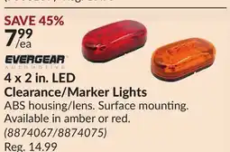 Princess Auto 4 x 2 in. LED Clearance/Marker Lights offer