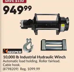 Princess Auto 10,000 lb Industrial Hydraulic Winch offer
