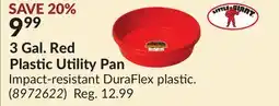 Princess Auto 3 Gal. Red Plastic Utility Pan offer