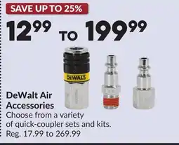 Princess Auto DeWalt Air Accessories offer