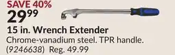 Princess Auto 15 in. Wrench Extender offer