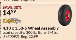 Princess Auto 4.10 x 3.50-5 Wheel Assembly offer