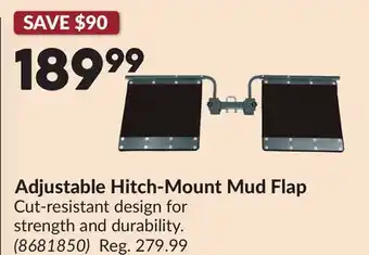 Princess Auto Adjustable Hitch-Mount Mud Flap offer