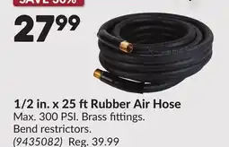 Princess Auto 1/2 in. x 25 ftRubber Air Hose offer