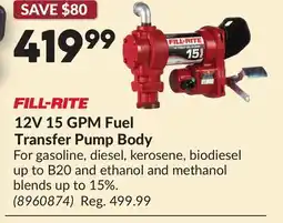 Princess Auto 12V 15 GPM Fuel Transfer Pump Body offer