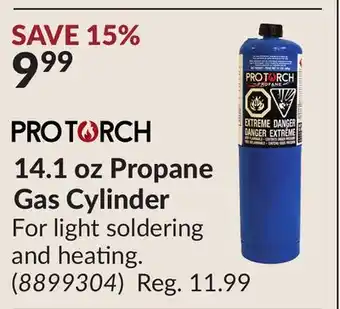Princess Auto 14.1 oz Propane Gas Cylinder offer