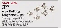Princess Auto 6 pk Bulldog Magnetic Clips offer