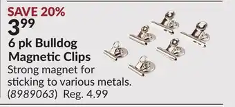 Princess Auto 6 pk Bulldog Magnetic Clips offer