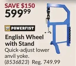 Princess Auto English Wheel with Stand offer