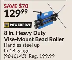 Princess Auto 8 in. Heavy Duty Vise-Mount Bead Roller offer