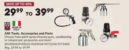 Princess Auto ANI Tools, Accessories and Parts offer