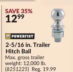 Princess Auto 2-5/16 in. Trailer Hitch Ball offer