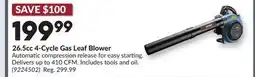 Princess Auto 26.5cc 4-Cycle Gas Leaf Blower offer
