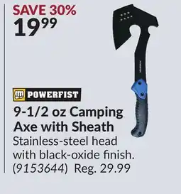 Princess Auto 9-1/2 oz Camping Axe with Sheath offer