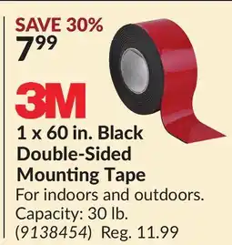 Princess Auto 1 x 60 in. Black Double-Sided Mounting Tape offer