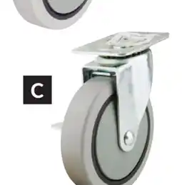 Princess Auto Swivel with Brake 5 in. Thermoplastic-Rubber Casters offer