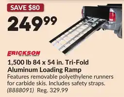 Princess Auto 1,500 lb 84 x 54 in. Tri-Fold Aluminum Loading Ramp offer