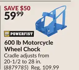 Princess Auto 600 lb Motorcycle Wheel Chock offer