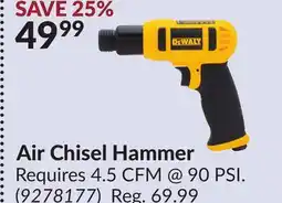 Princess Auto Air Chisel Hammer offer