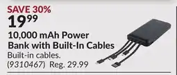 Princess Auto 10,000 mAh Power Bank with Built-In Cables offer