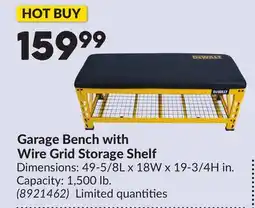 Princess Auto Garage Bench with Wire Grid Storage Shelf offer