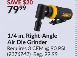 Princess Auto 1/4 in. Right-Angle Air Die Grinder offer