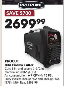 Princess Auto PROCUT 80A Plasma Cutter offer