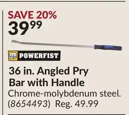 Princess Auto 36 in. Angled Pry Bar with Handle offer