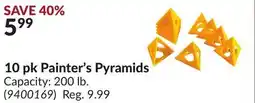 Princess Auto 10 pk Painter's Pyramids offer