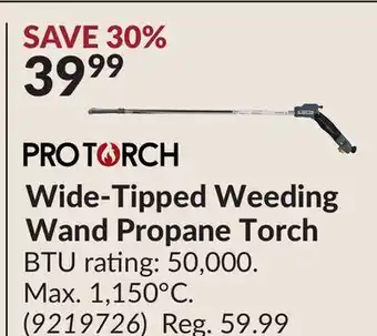 Princess Auto Wide-Tipped Weeding Wand Propane Torch offer