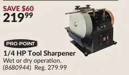 Princess Auto 1/4 HP Tool Sharpener offer