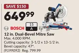 Princess Auto 12 in. Dual-Bevel Mitre Saw offer