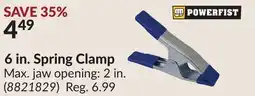 Princess Auto 6 in. Spring Clamp offer