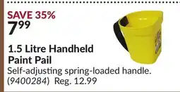 Princess Auto 1.5 Litre Handheld Paint Pail offer