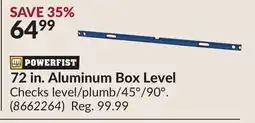 Princess Auto 72 in. Aluminum Box Level offer