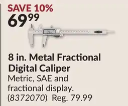 Princess Auto 8 in. Metal Fractional Digital Caliper offer