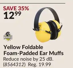 Princess Auto Yellow Foldable Foam-Padded Ear Muffs offer