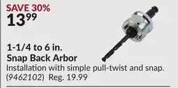 Princess Auto 1-1/4 to 6 in. Snap Back Arbor offer