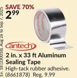 Princess Auto 2 in. x 33 ftAluminum Sealing Tape offer