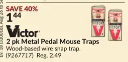 Princess Auto 2 pk Metal Pedal Mouse Traps offer