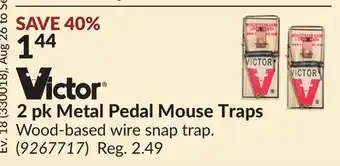 Princess Auto 2 pk Metal Pedal Mouse Traps offer
